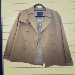 J CREW JAPANESE POPLIN SWING TRENCH COAT